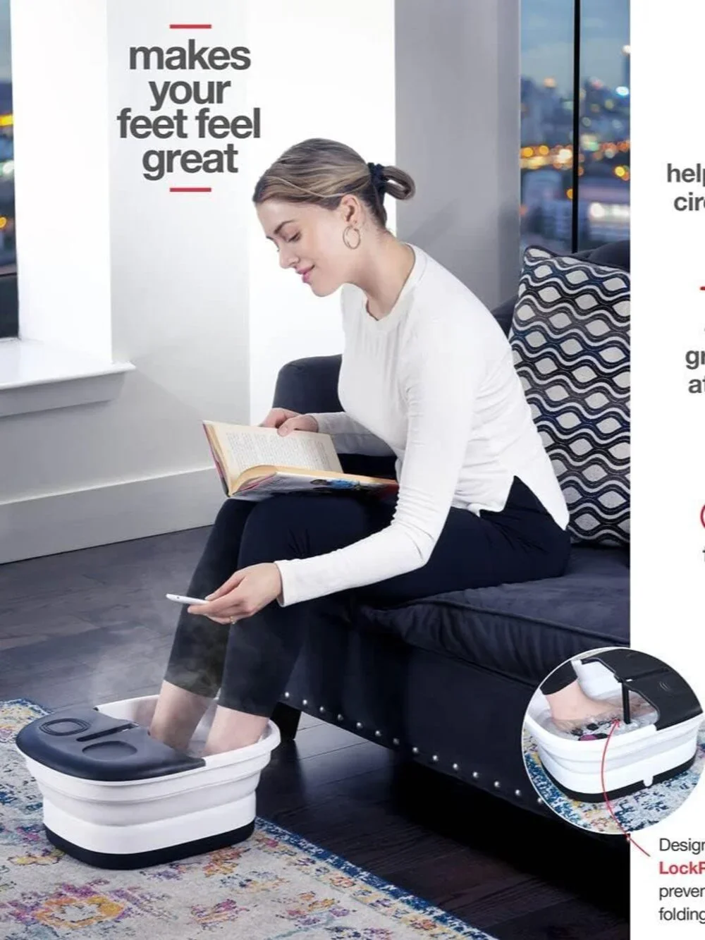 Medical king Foot Spa with Heat and Massage and Jets l
